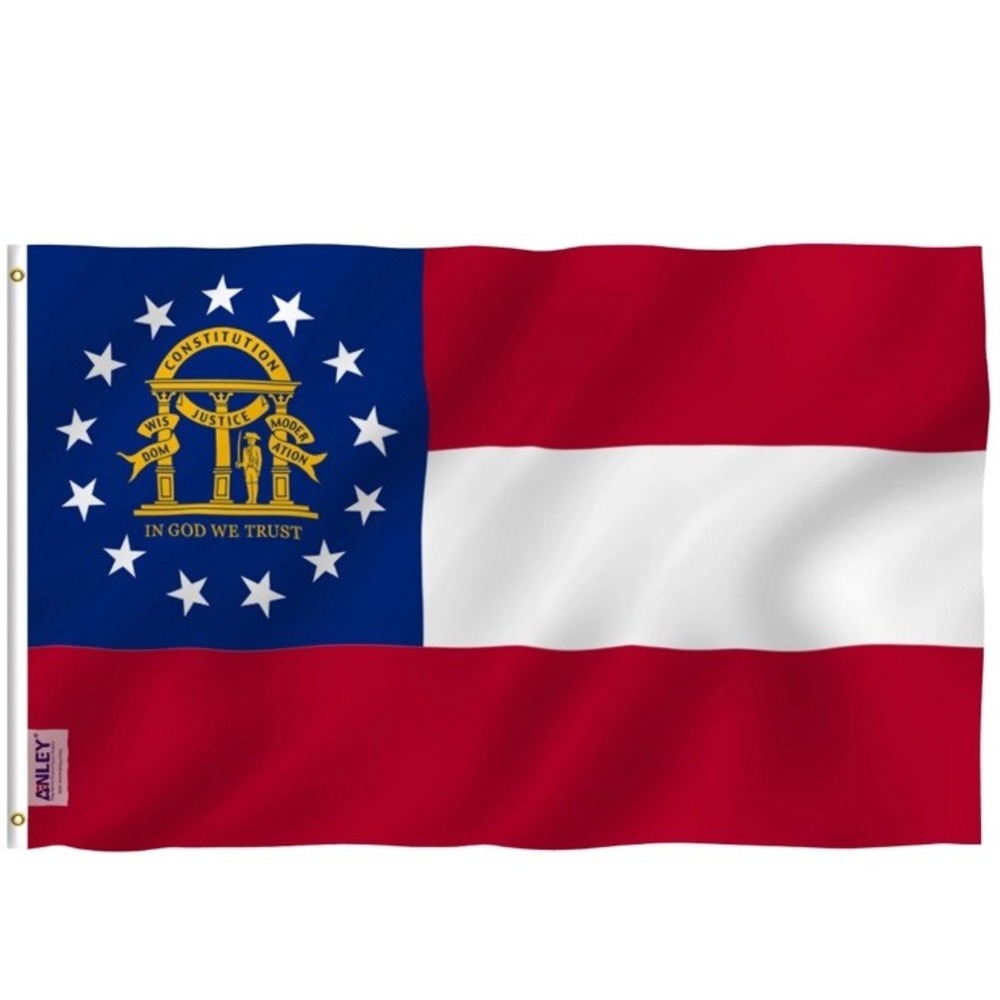 Georgia Flag 3x5ft House Flag US State Flag GA 100D